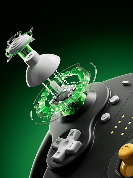 NYXI Wizard 2 - Nintendo Switch GameCube Style Joy-Pad - tr&aring;dl&ouml;s spelkontroll, svart