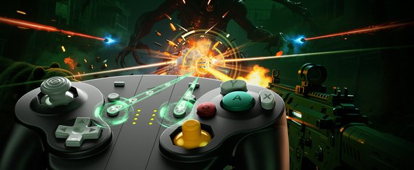 NYXI Wizard 2 - Nintendo Switch GameCube Style Joy-Pad - tr&aring;dl&ouml;s spelkontroll, svart