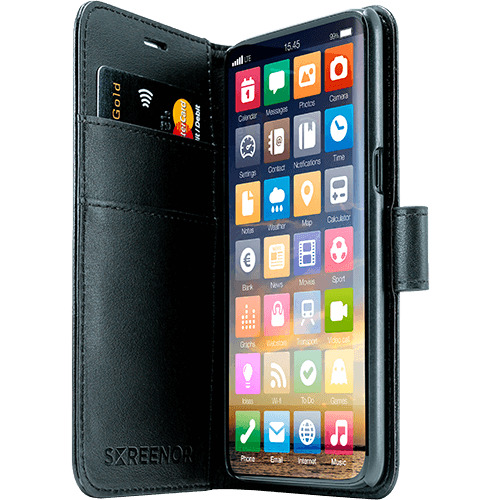 Screenor Smart Wallet Case for OnePlus 15, Black
