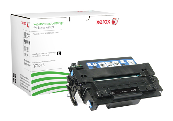 Xerox - Musta - v&auml;riainekasetti (vastaavuus: HP Q7551A) malleihin HP LaserJet M3027, M3027x, M3035, M3035xs, P3005, P3005d, P3005dn, P3005n, P3005x