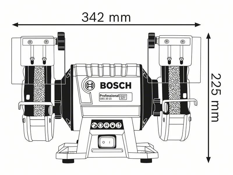Bosch GBG 35-15 Professional, double grinding&nbsp;(blue / black, 350 watts)