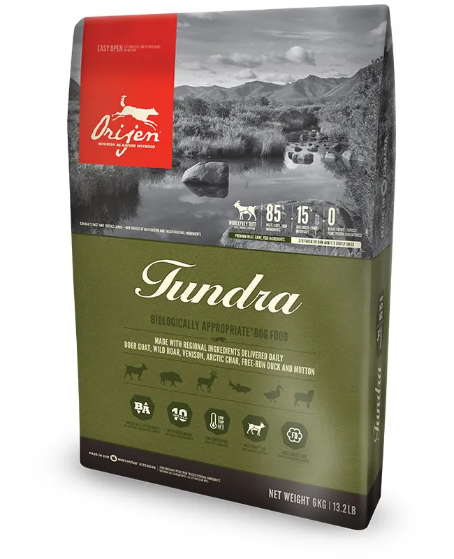 Orijen Tundra, Dry food for dogs, Puppy, Adult, Senior, Grain Free, 2kg