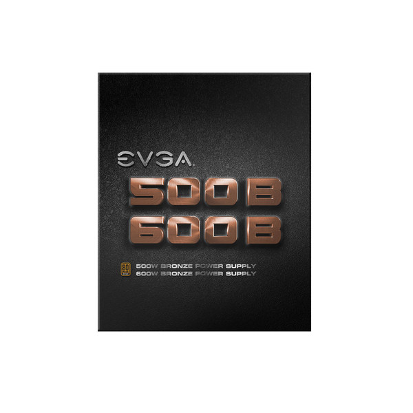 EVGA B1 600W -virtal&auml;hde, 80 Plus Bronze