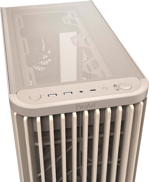 ASUS ProArt PA401 Wood Edition Midi-Tower Case with window, Beige