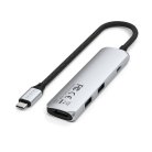 Satechi 4-in-1 USB-C Slim Multiport Adapter 4K - Silver