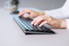Cherry KW 9100 Slim - wireless keyboard, black/grey