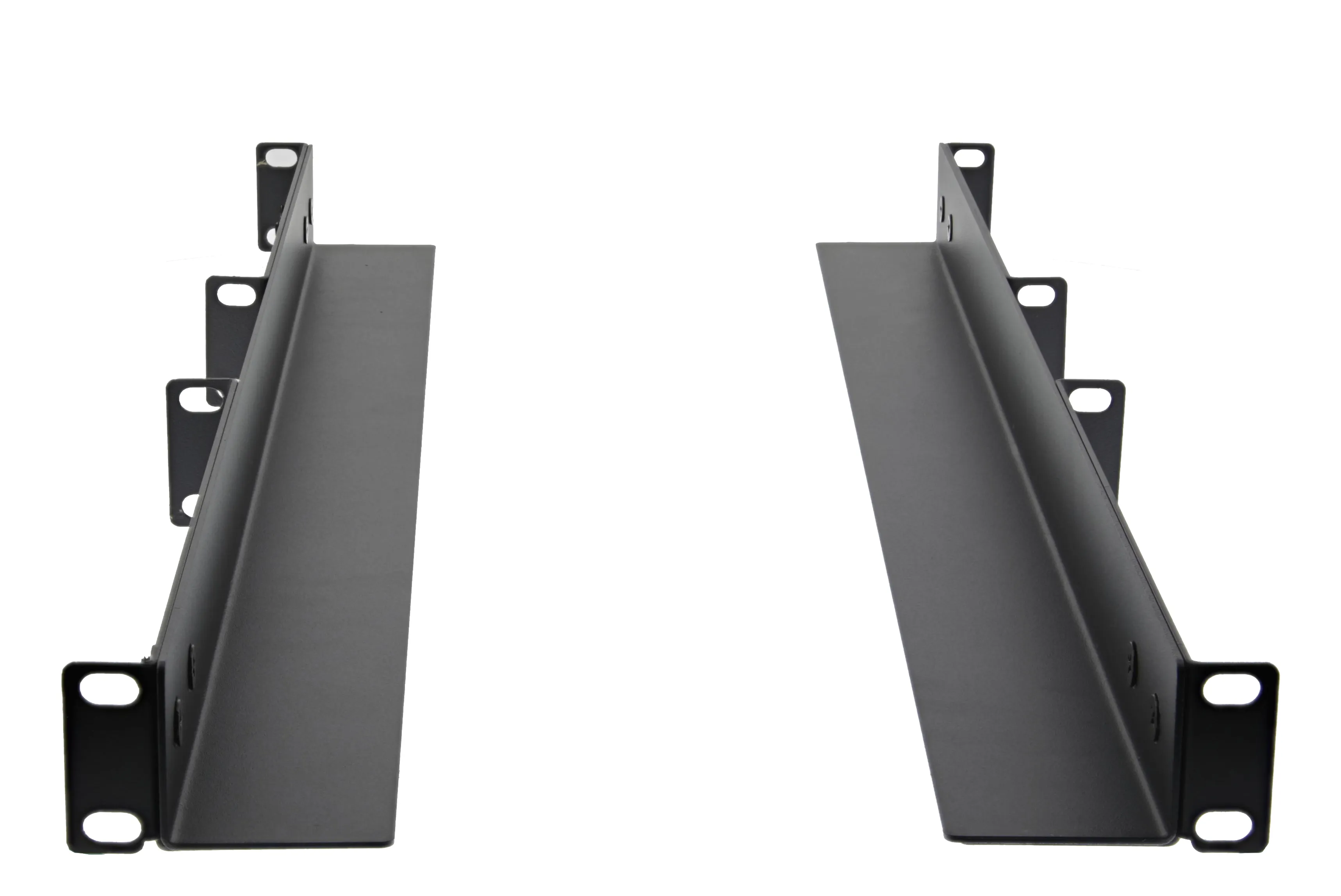 DELTACO st&auml;llbar L-profil f&ouml;r rack, 609 mm, 80-100 djup