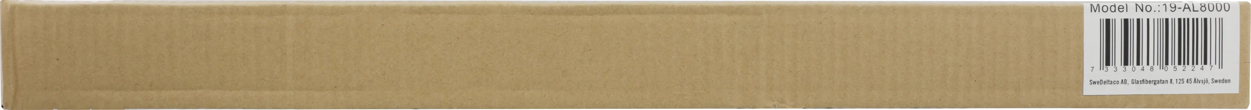 DELTACO st&auml;llbar L-profil f&ouml;r rack, 609 mm, 80-100 djup