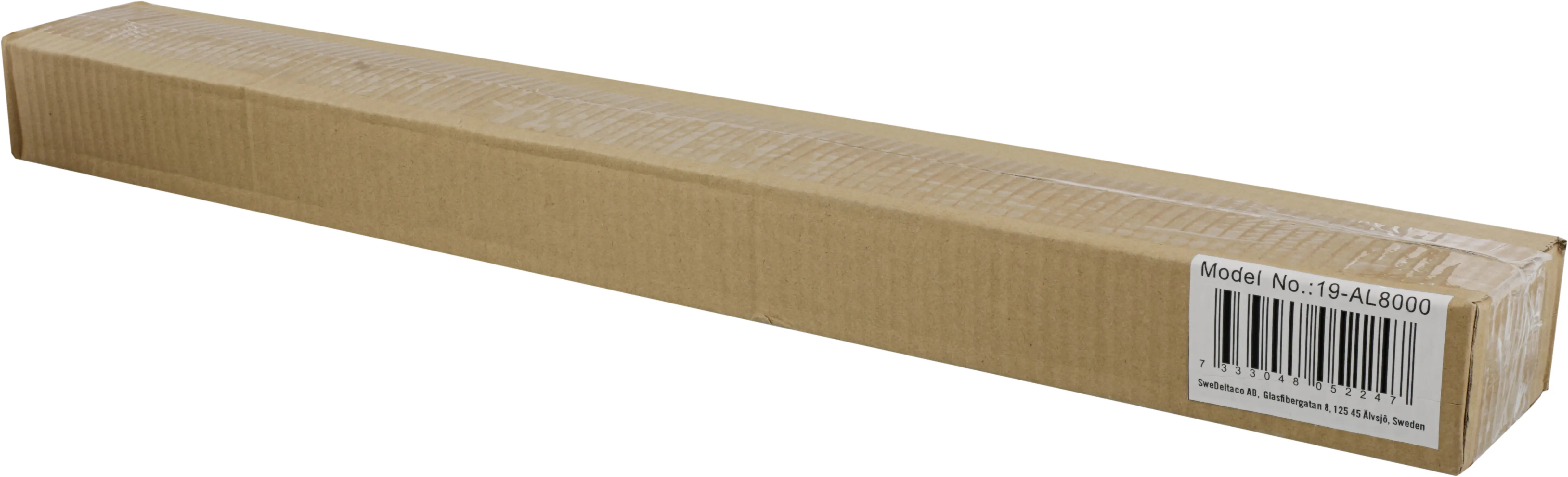 DELTACO st&auml;llbar L-profil f&ouml;r rack, 609 mm, 80-100 djup