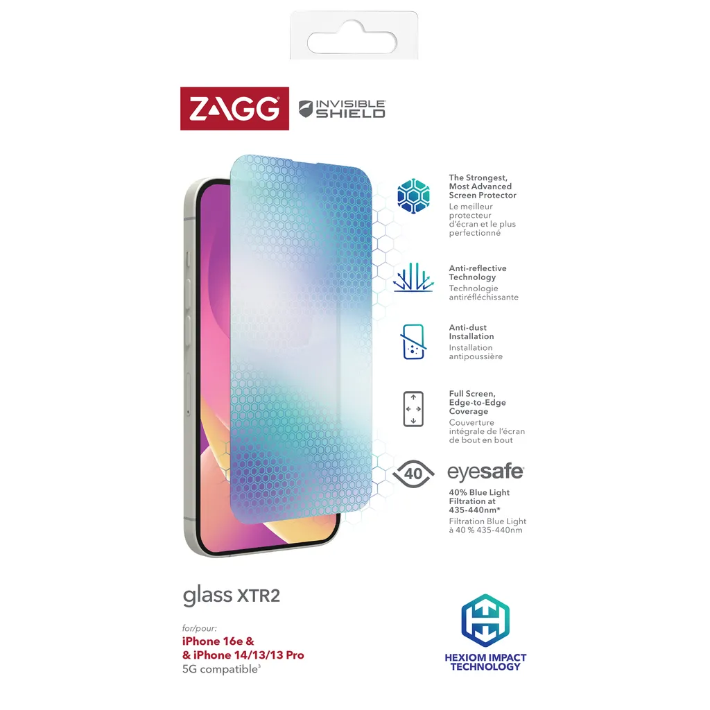 Zagg Glass XTR2, iPhone 14 -panssarilasi