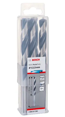 Bosch metal drill-HSS PointTeQ - DIN 338 - 12,5 mm - 5-pack - 2608577293