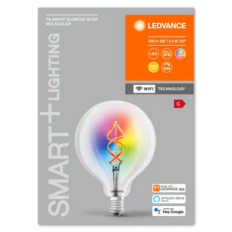 SMART+ globe 125 RGBW clear fil E27 WiFi - C