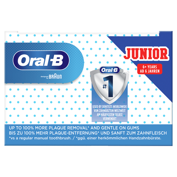 Oral-B Pro 3 Junior - electric toothbrush, Black, Blue