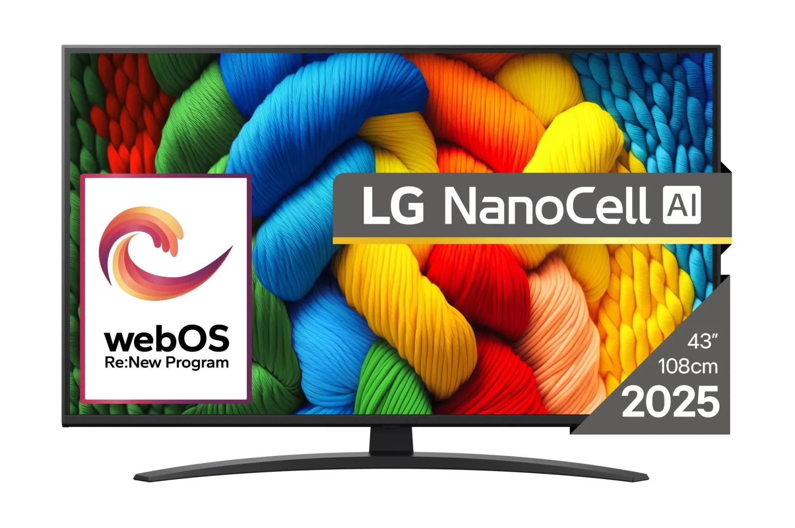 LG 43NANO81A3A 43" 4K NanoCell LED webOS TV, 60Hz, HDR10