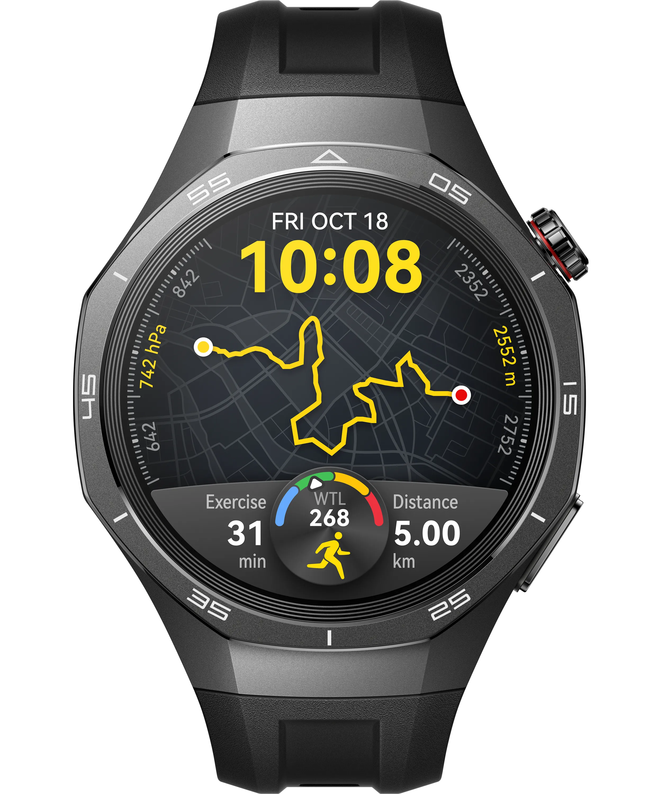 Huawei Watch GT 5 Pro 46mm -&auml;lykello, musta