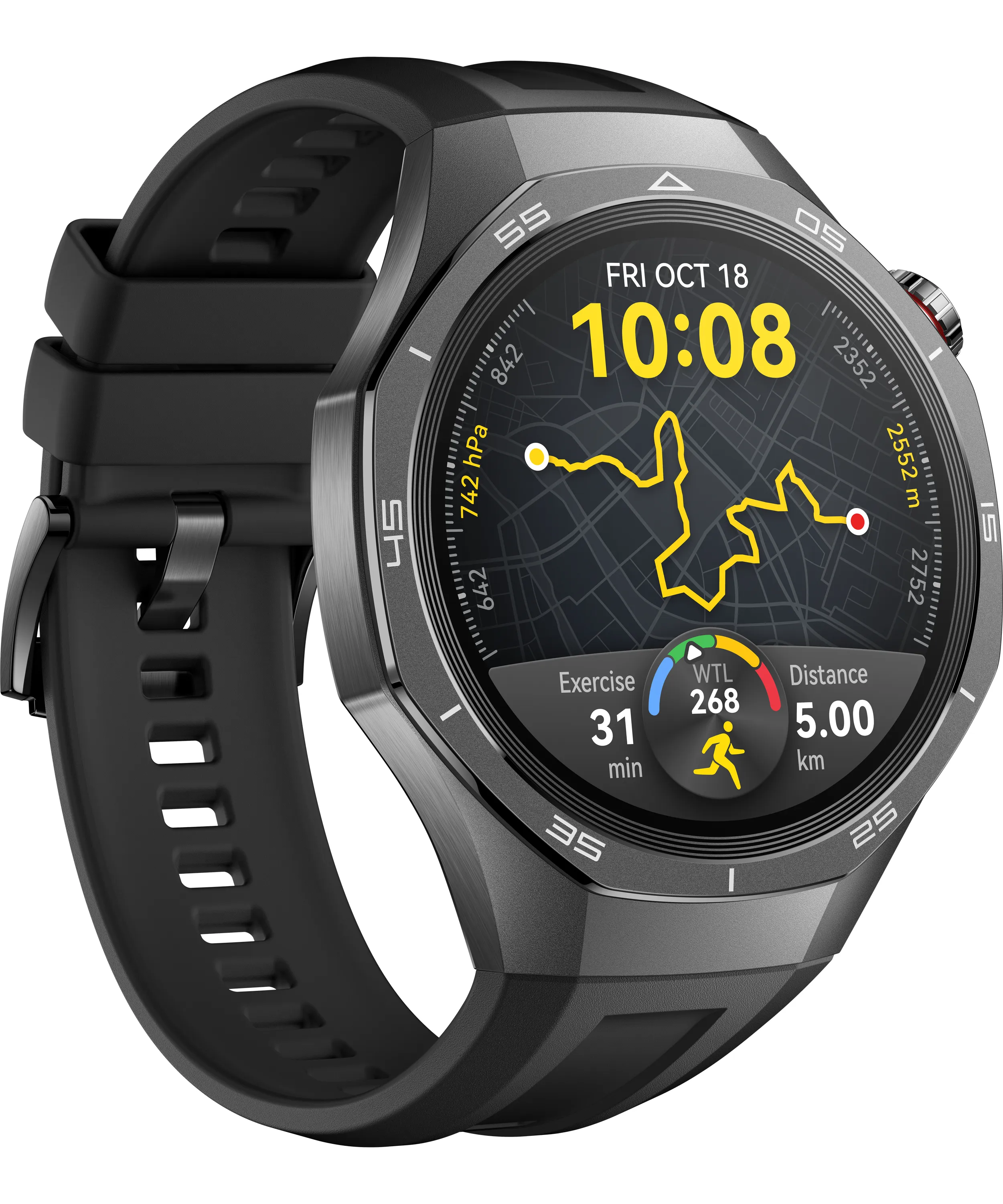 Huawei Watch GT 5 Pro 46mm -&auml;lykello, musta