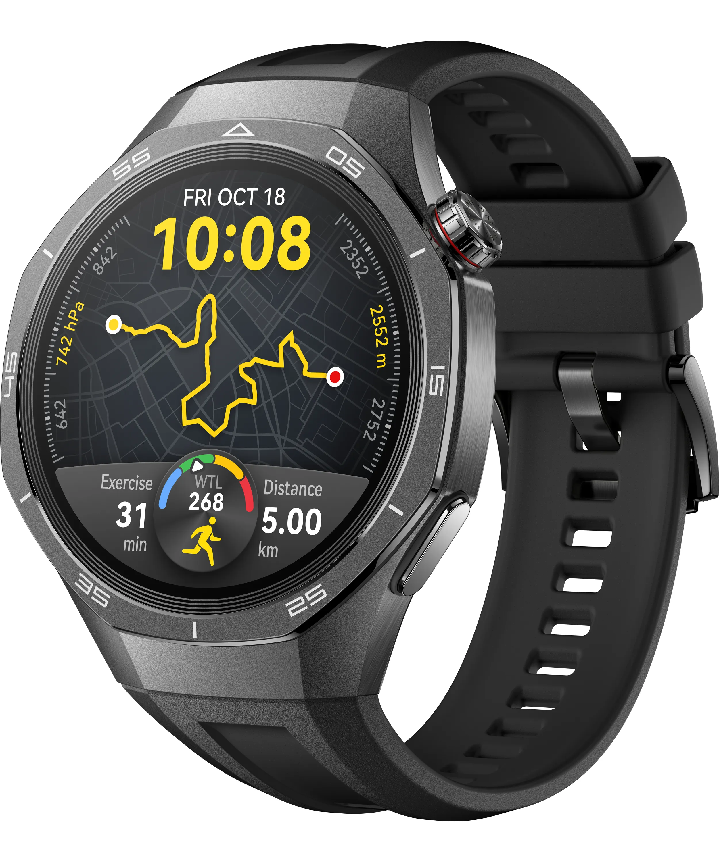 Huawei Watch GT 5 Pro 46mm -&auml;lykello, musta
