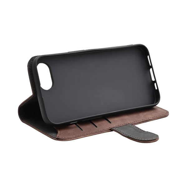 GEAR Wallet MagSeries, iPhone 16e - Wallet Case, Brown