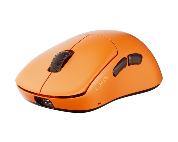 LAMZU Thorn V2 tr&aring;dl&ouml;s ergonomisk gamingmus, orange