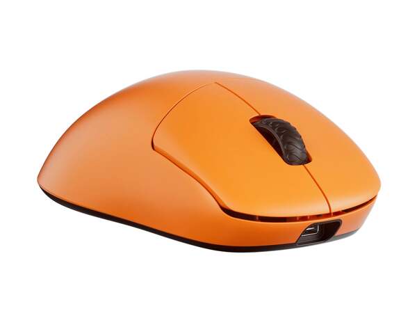 LAMZU Thorn V2 tr&aring;dl&ouml;s ergonomisk gamingmus, orange