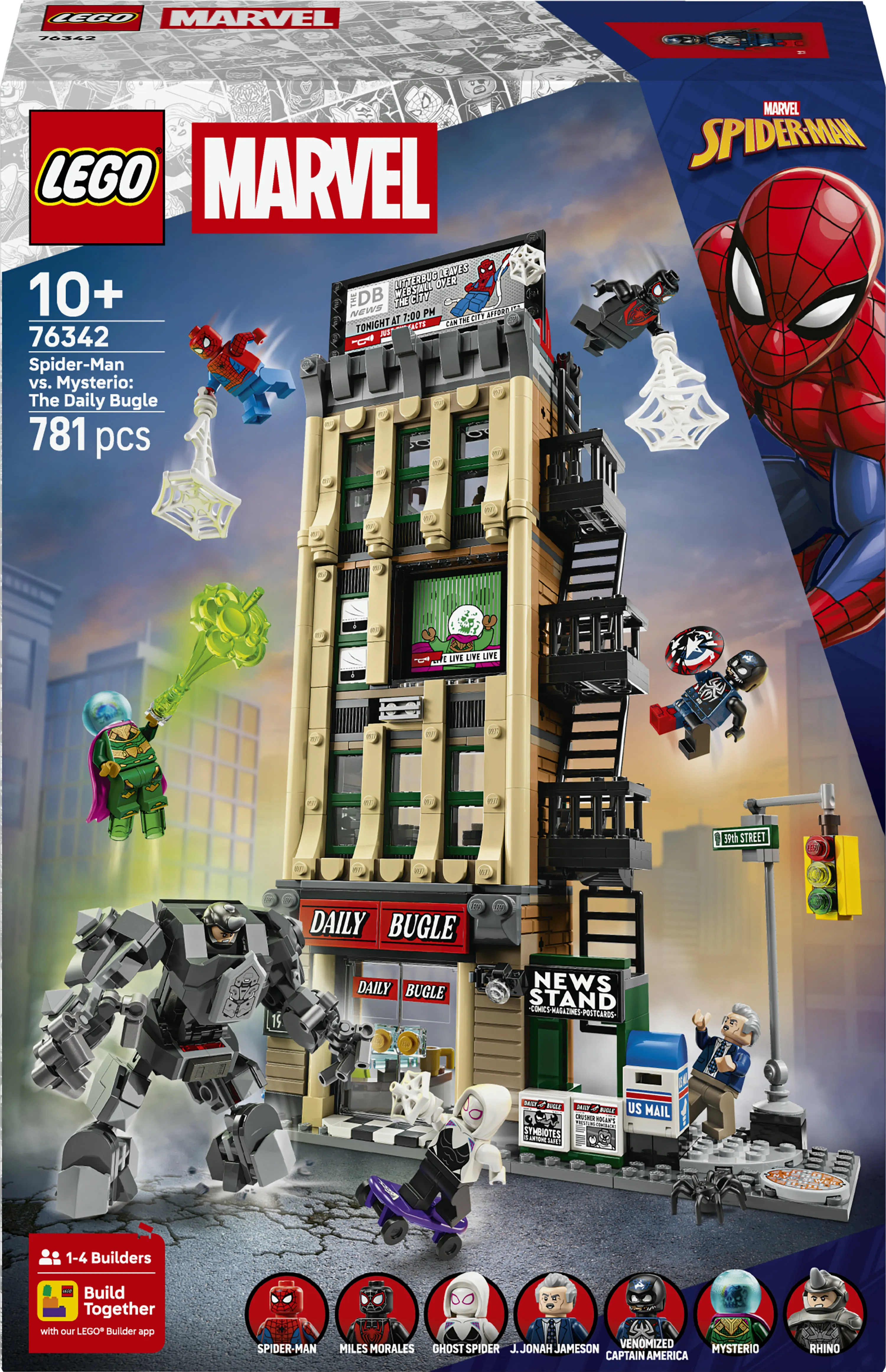 LEGO Marvel Spider-Man versus Mysterio: Daily Bugle 76342