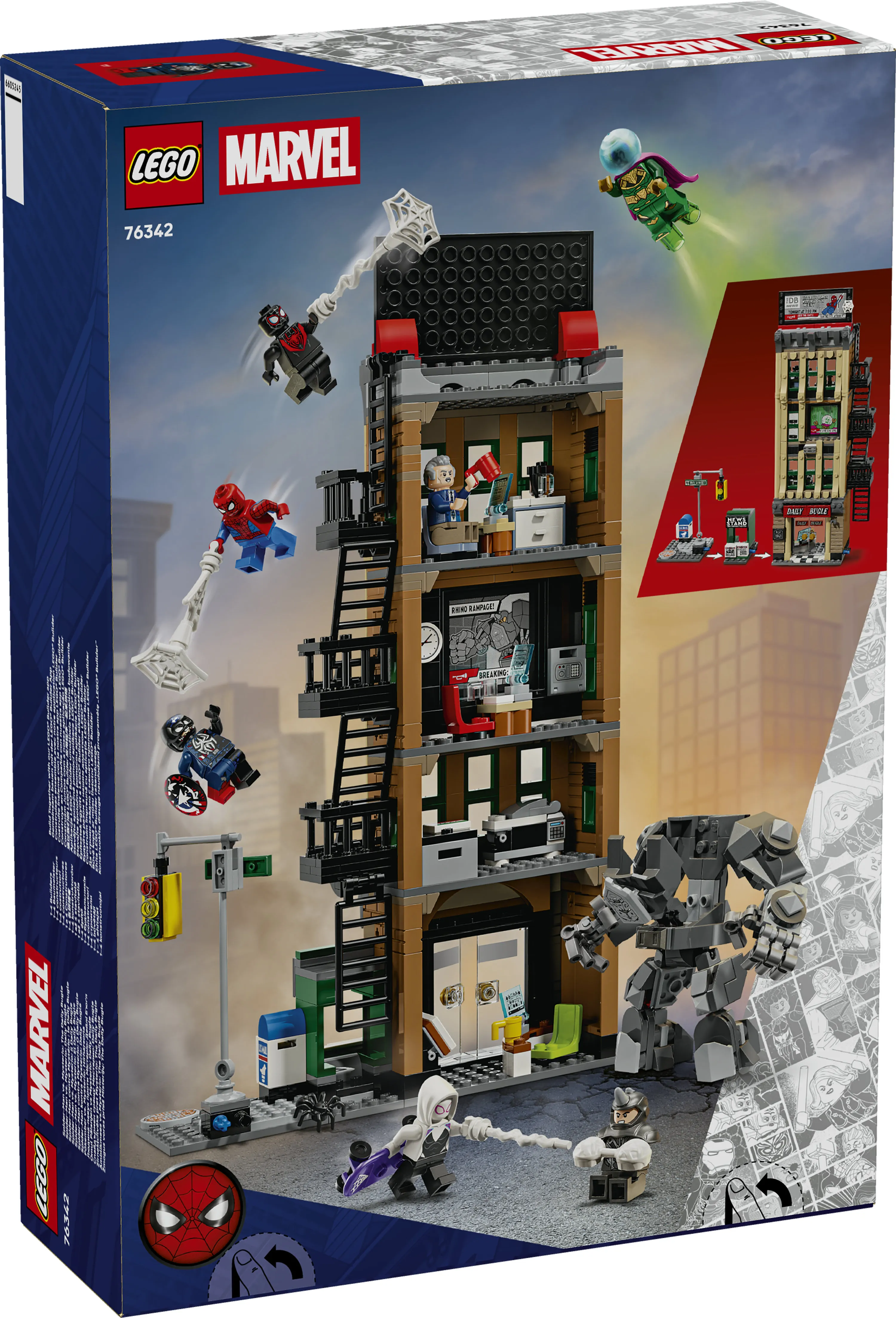 LEGO Marvel Spider-Man versus Mysterio: Daily Bugle 76342