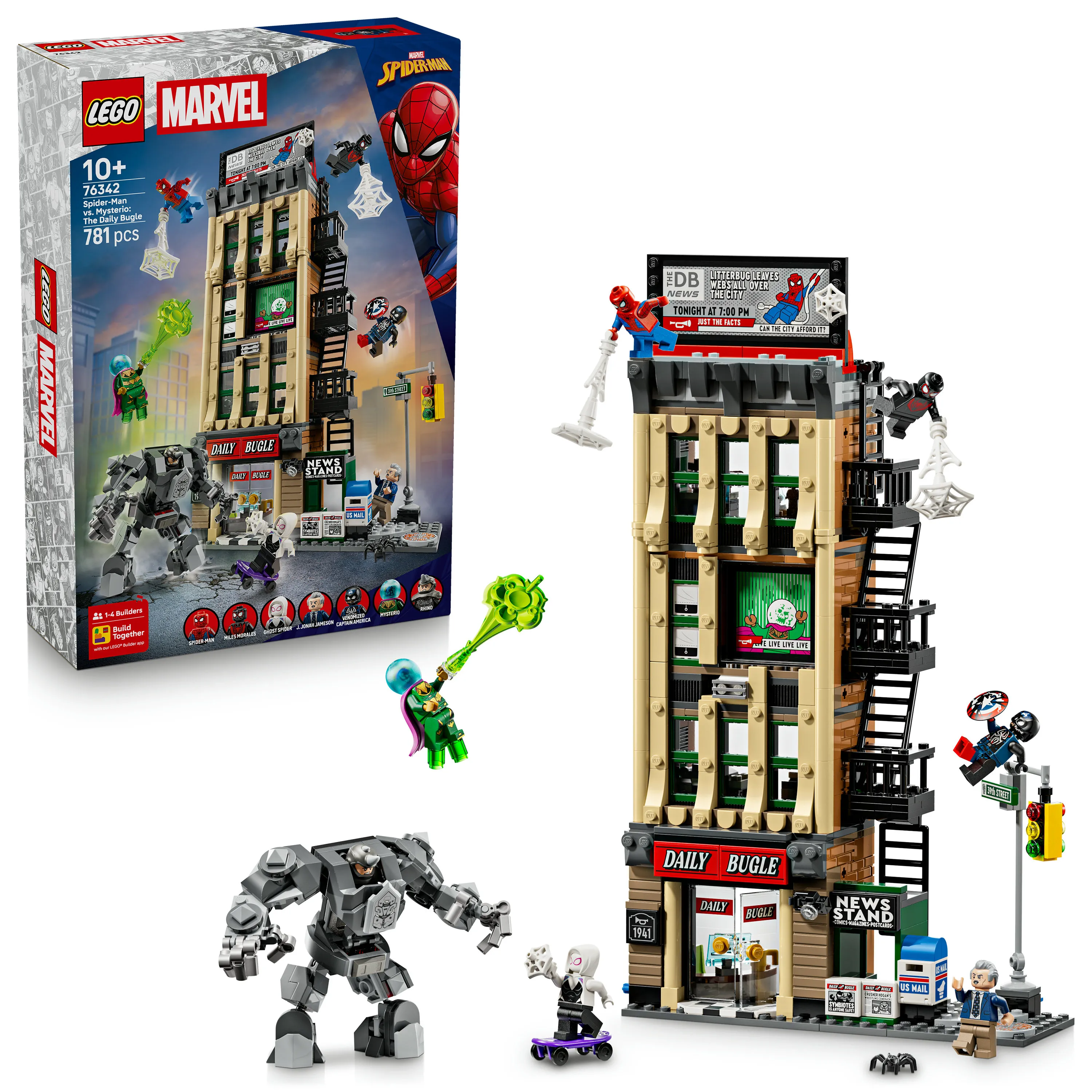 LEGO Marvel Spider-Man versus Mysterio: Daily Bugle 76342