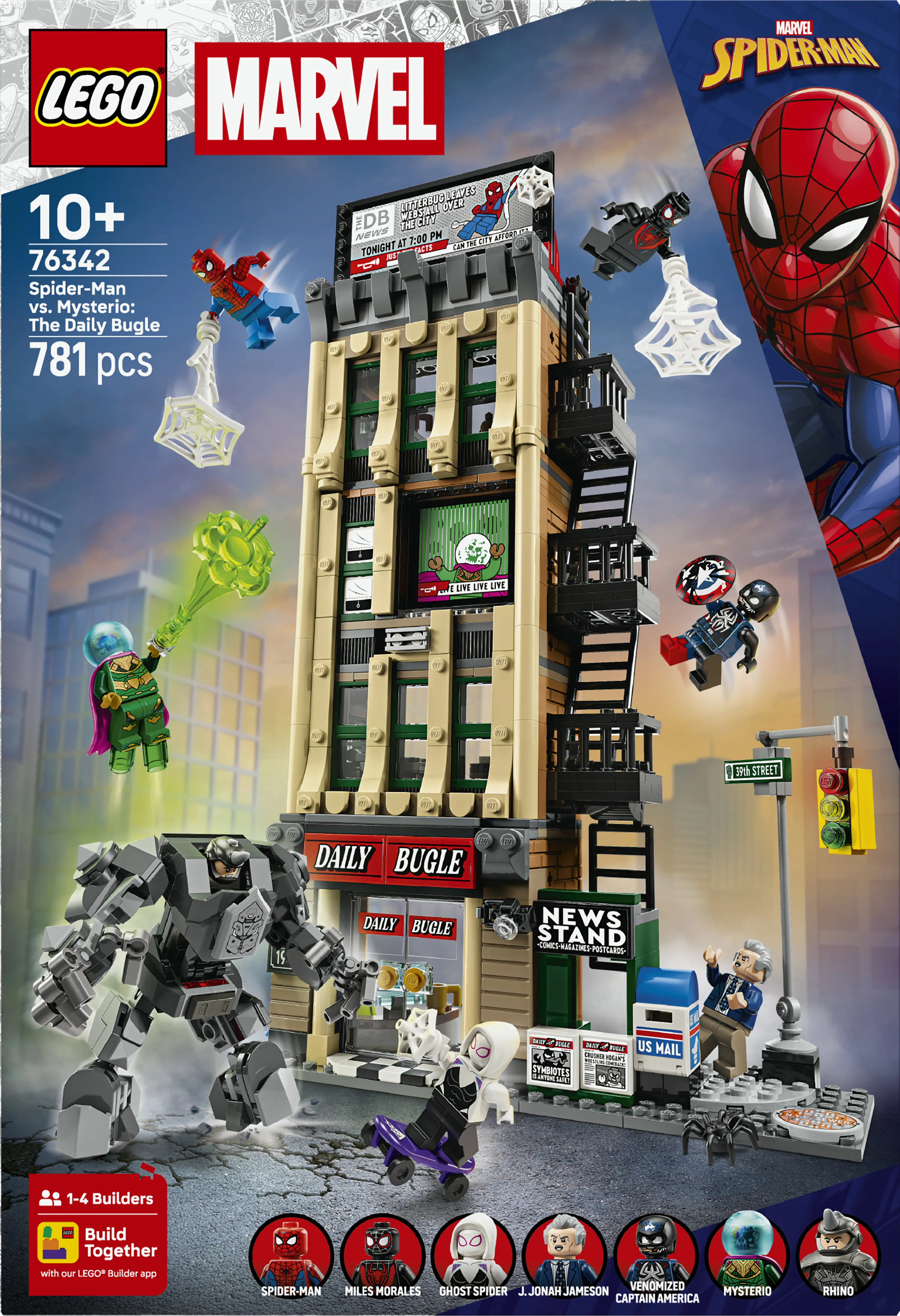 LEGO Marvel Spider-Man versus Mysterio: Daily Bugle 76342