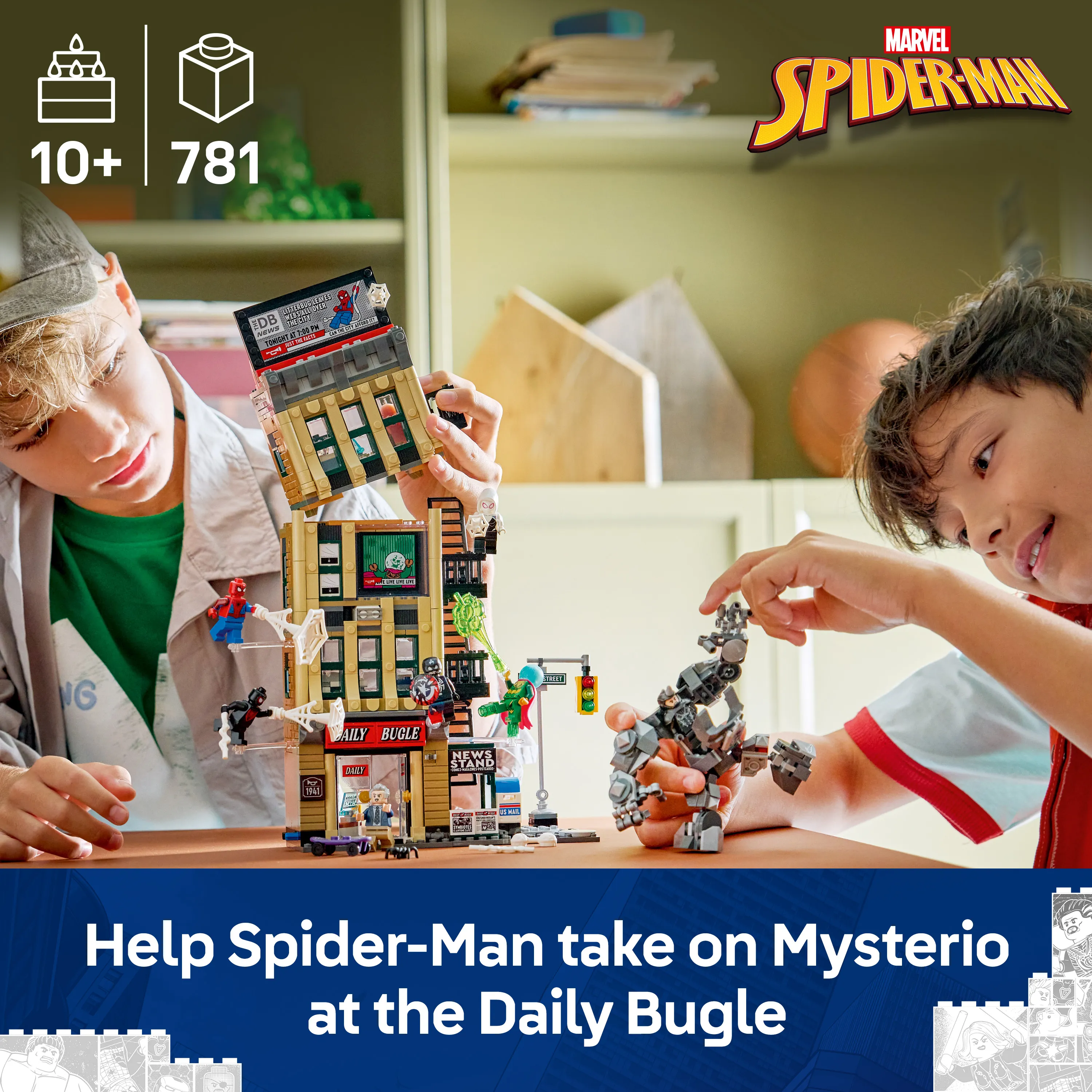 LEGO Marvel Spider-Man versus Mysterio: Daily Bugle 76342