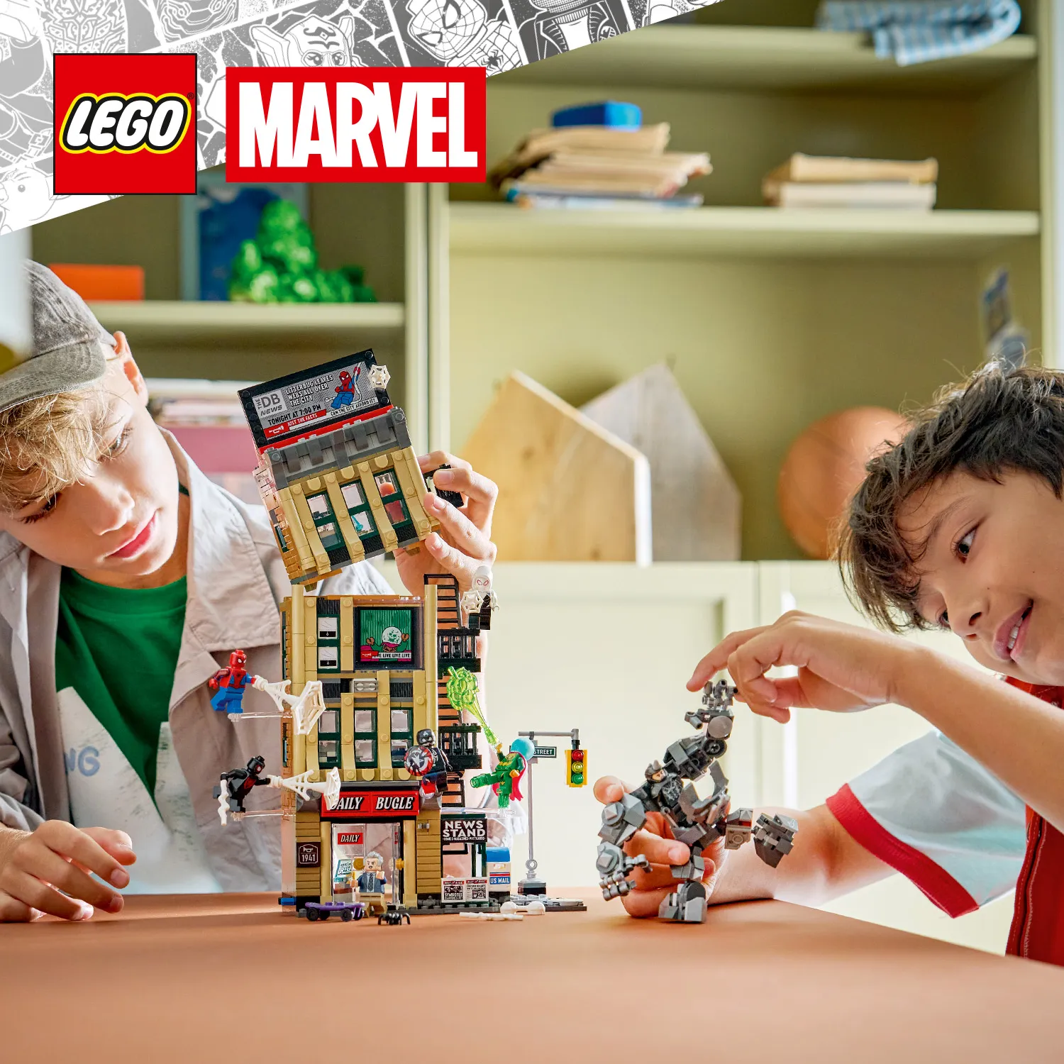 LEGO Marvel Spider-Man versus Mysterio: Daily Bugle 76342