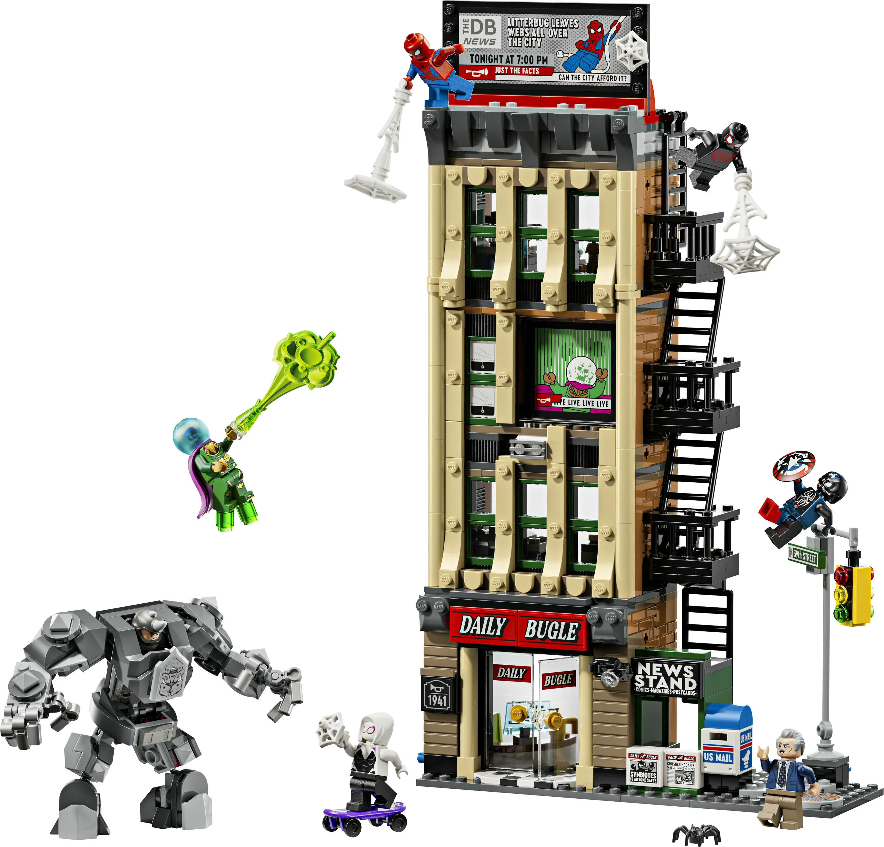 LEGO Marvel Spider-Man versus Mysterio: Daily Bugle 76342