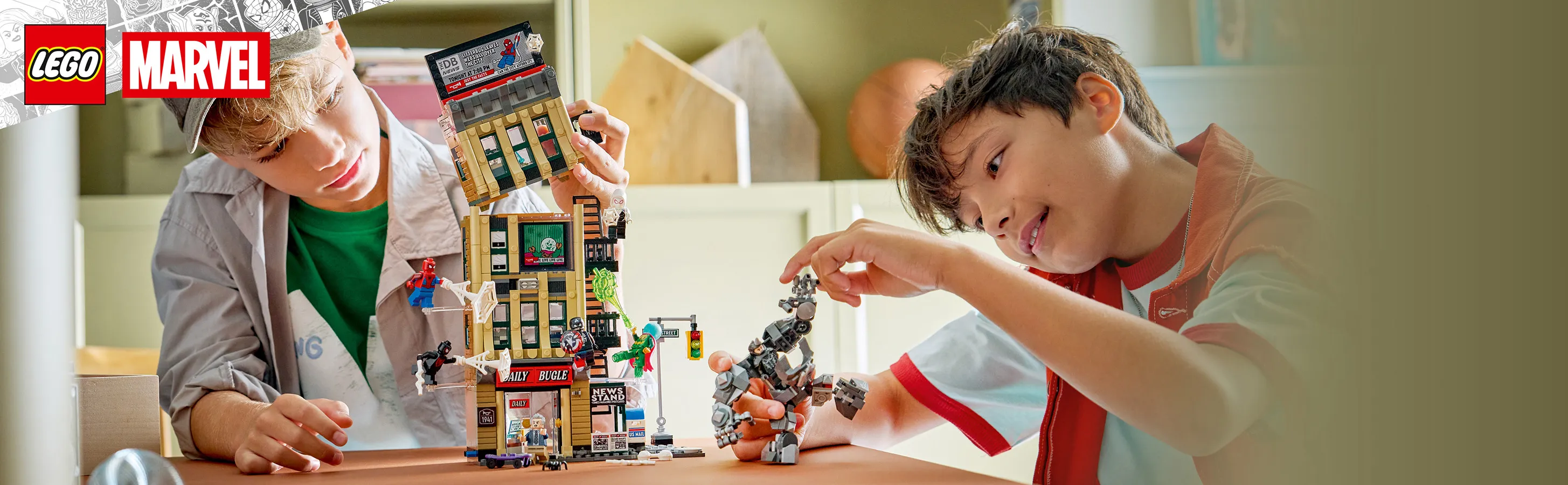 LEGO Marvel Spider-Man versus Mysterio: Daily Bugle 76342