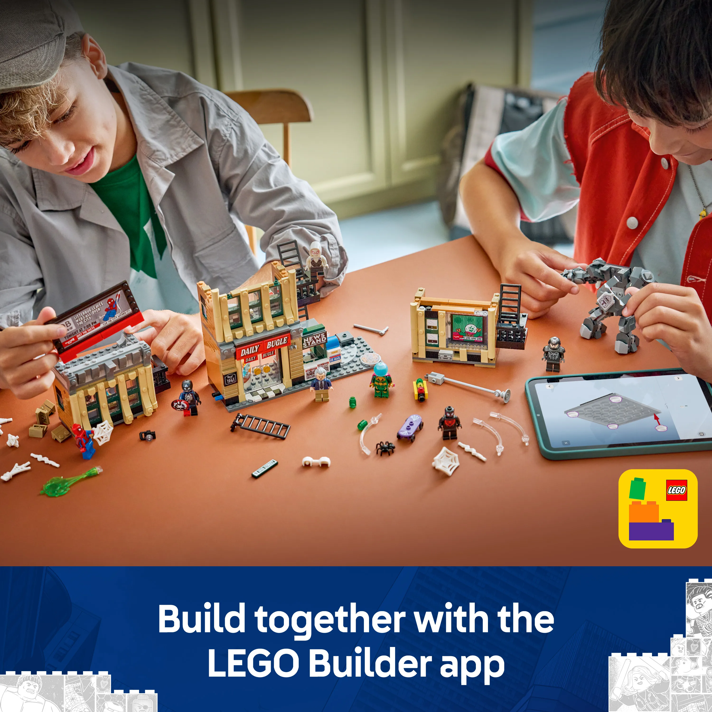 LEGO Marvel Spider-Man versus Mysterio: Daily Bugle 76342