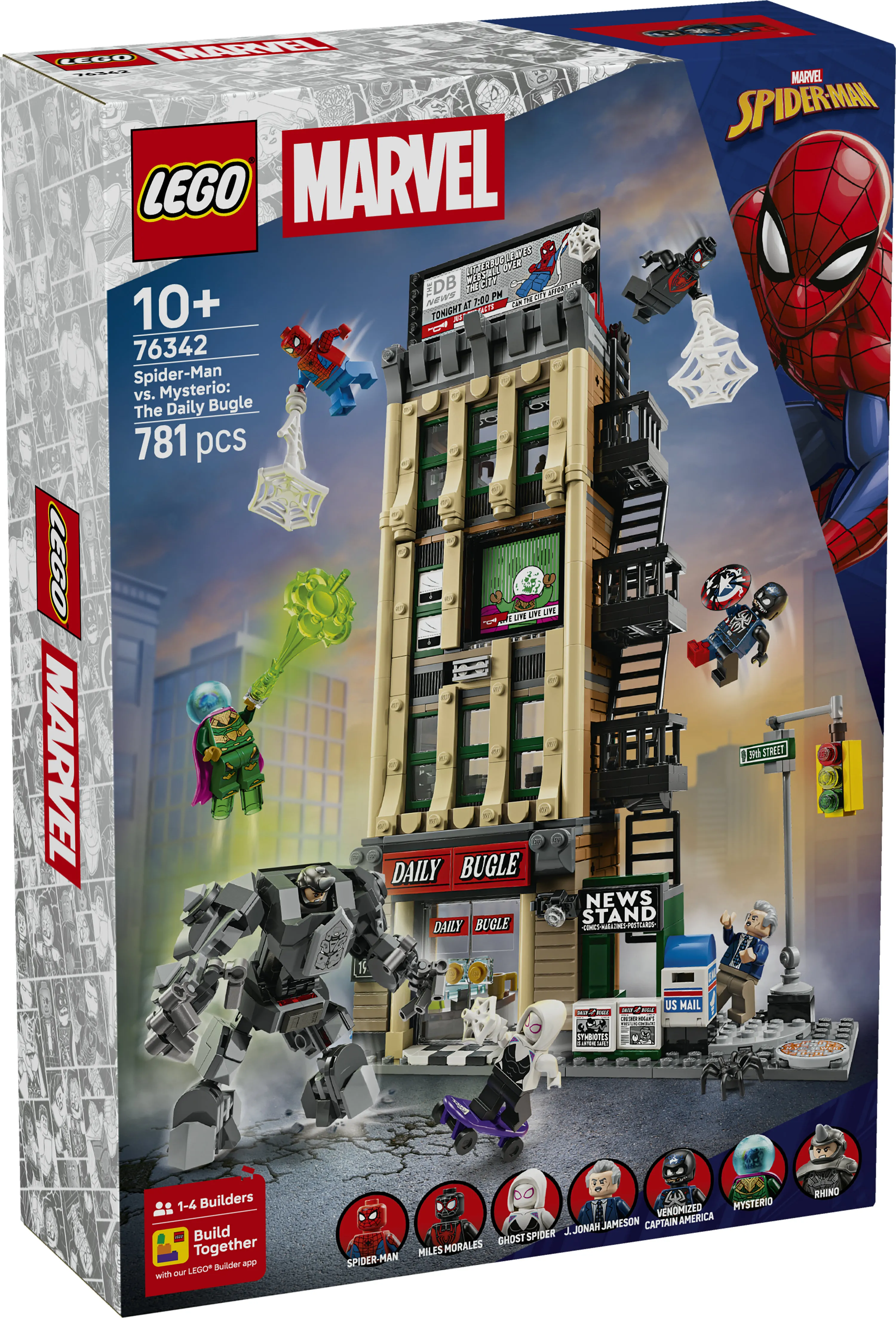 LEGO Marvel Spider-Man versus Mysterio: Daily Bugle 76342