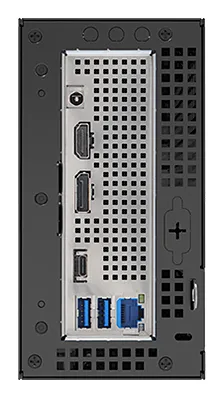 ASRock DeskMini X600/USB4 mini-PC barebone, svart