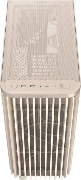 ASUS ProArt PA401 Wood Edition Midi-Tower Case with window, Beige