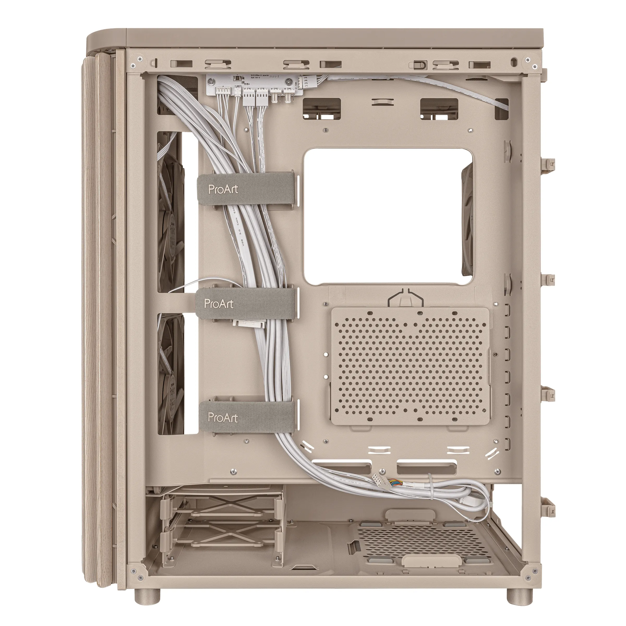 ASUS ProArt PA401 Wood Edition -miditornikotelo ikkunalla, beige