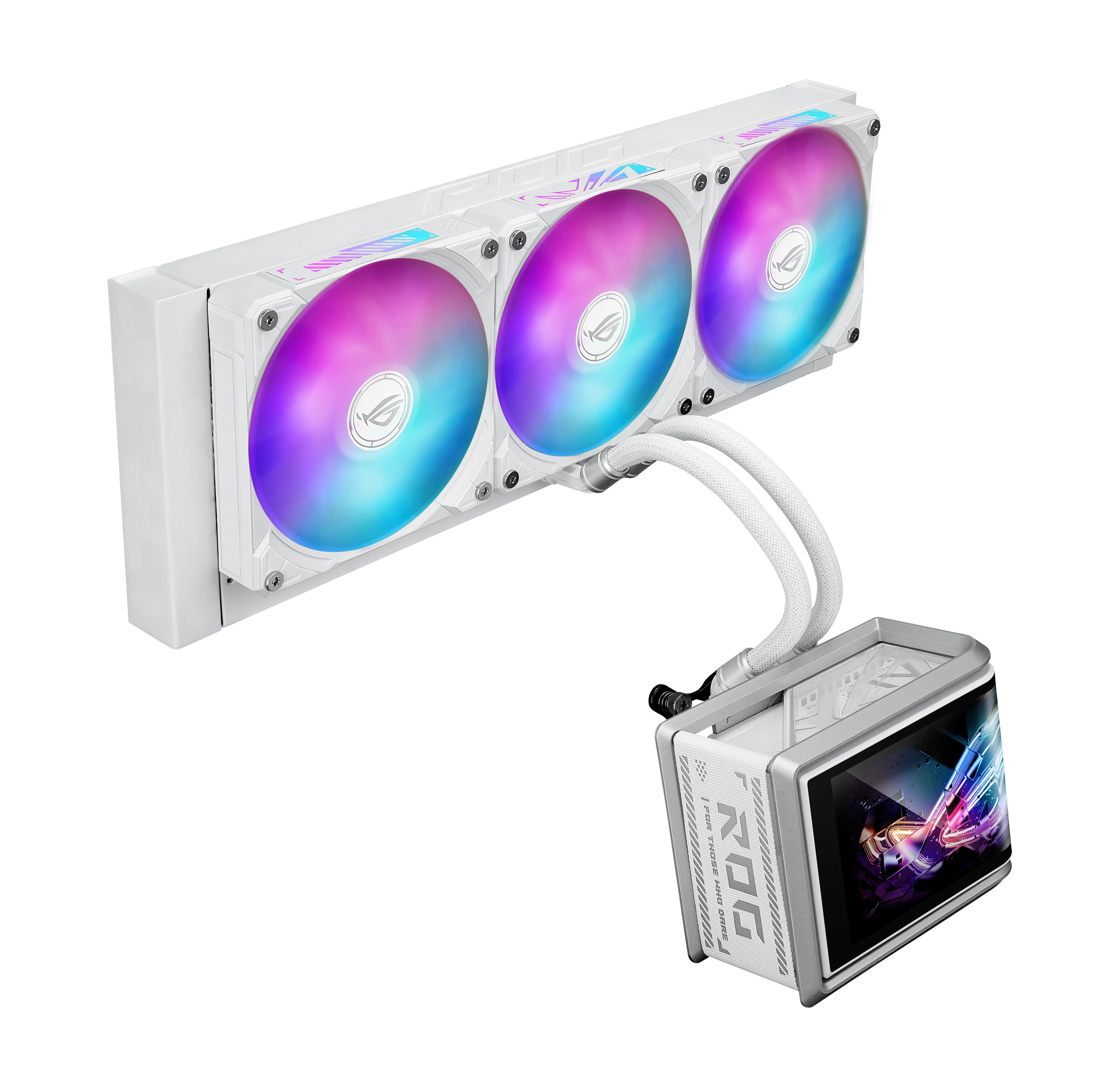 Asus ROG Ryuo IV SLC 360 ARGB -nestej&auml;&auml;hdytin, valkoinen