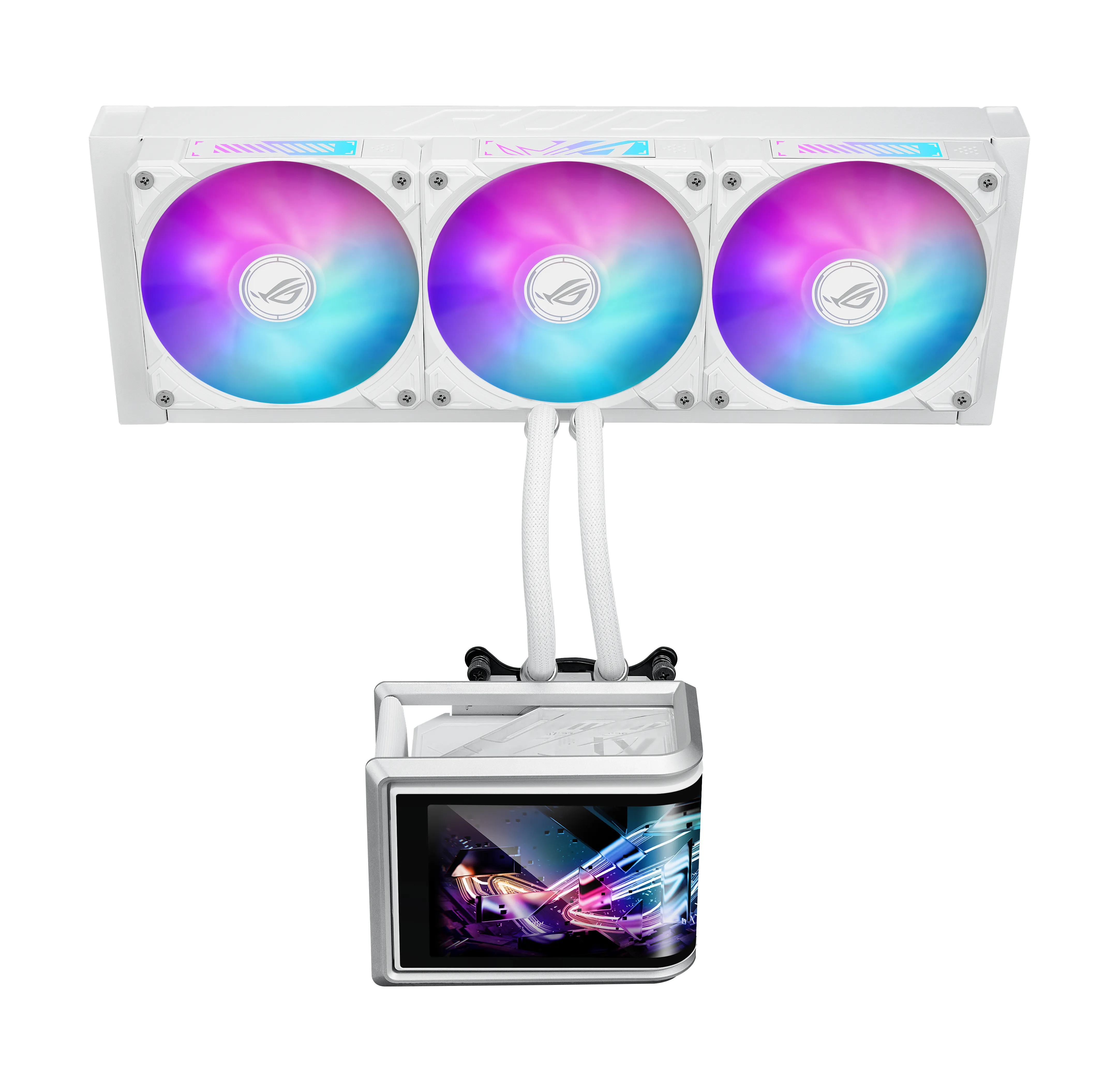 Asus ROG Ryuo IV SLC 360 ARGB -nestej&auml;&auml;hdytin, valkoinen