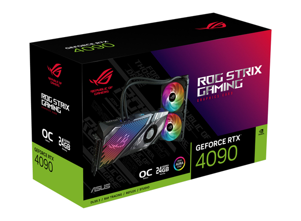 Asus GeForce RTX 4090 ROG Strix OC Liquid Cooling Gaming 24GB - graphics card