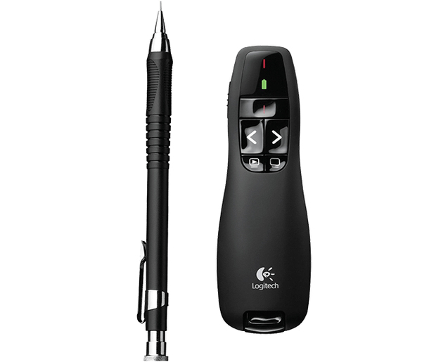 Logitech R400 Wireless Presenter -esityskaukos&auml;&auml;din, musta