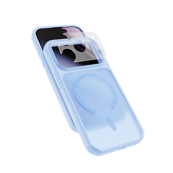 Epico HeroMatte Pro Mag+ Case | iPhone 17 Pro/18 Pro | Light Blue | Qi2  &  MagSafe Compatible | Crossbody Ready  &  Camera Island Protector