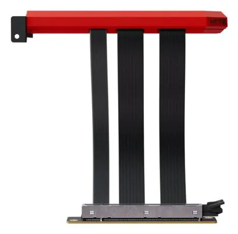 HYTE PCIe 5.0 Hyper Riser riserkabel f&ouml;r grafikkort, 200 mm, svart k&ouml;rsb&auml;r