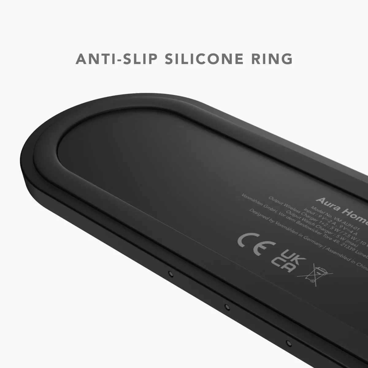 Aura Home - The 3in1 Wireless Charging Station, Svart