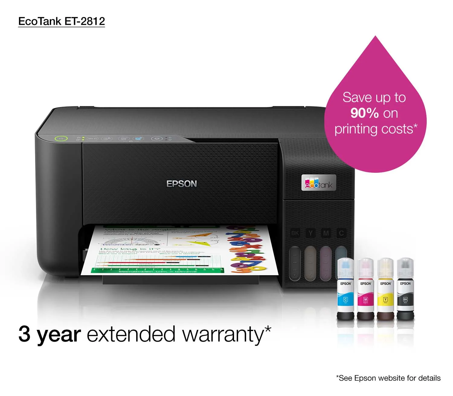 Epson EcoTank ET-2812 A4 - Inkjet All-in-One Printer