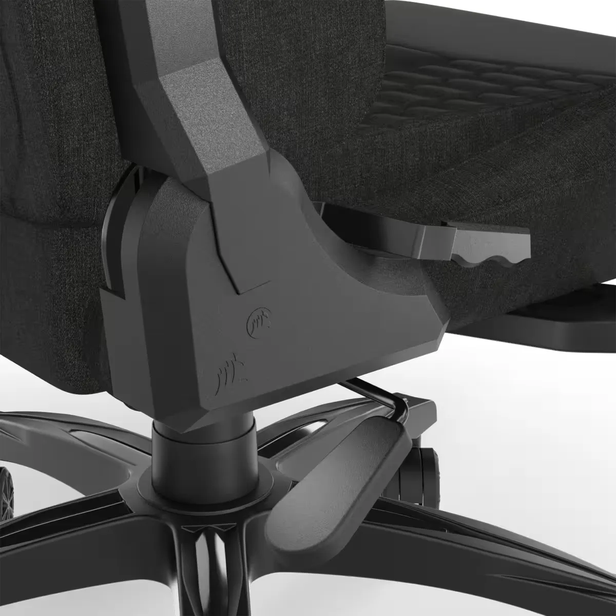 Corsair TC100 Relaxed Fabric - spelstol, svart