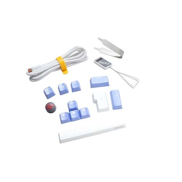 Ducky One 3 SF 65% Mechanical Gaming Keyboard, Cherry MX Red, Pure White