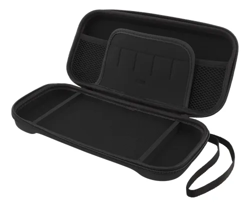 Deltaco GAM-033 GAMING Nintendo Switch hard carry case, tilaa 5 pelille, musta