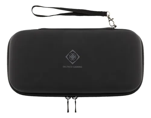 Deltaco GAM-033 GAMING Nintendo Switch hard carry case, tilaa 5 pelille, musta