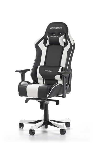 DXRacer King - Pelituoli - Valkoinen Musta